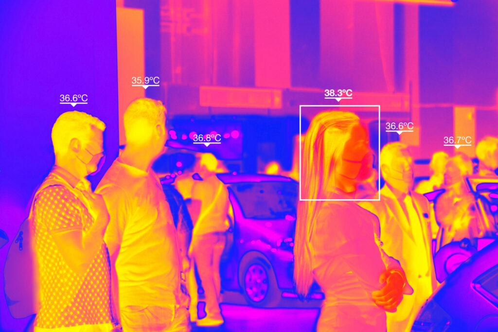 Thermal Camera to control body temperature due to the Coronavirus pandemic